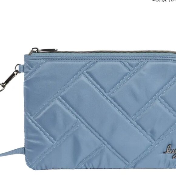 LUG- NWT- HALF PIPE ZIP WRISTLET (RFID)- BLUE MOON (ALOHA TEAL INTERIOR) - Picture 2 of 5